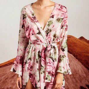 Stone Cold Fox Floral Rose Dress Robe Boho Besos